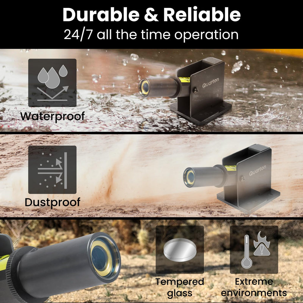 Waterproof Laser Alignment Tool with Built-In Wall Mount