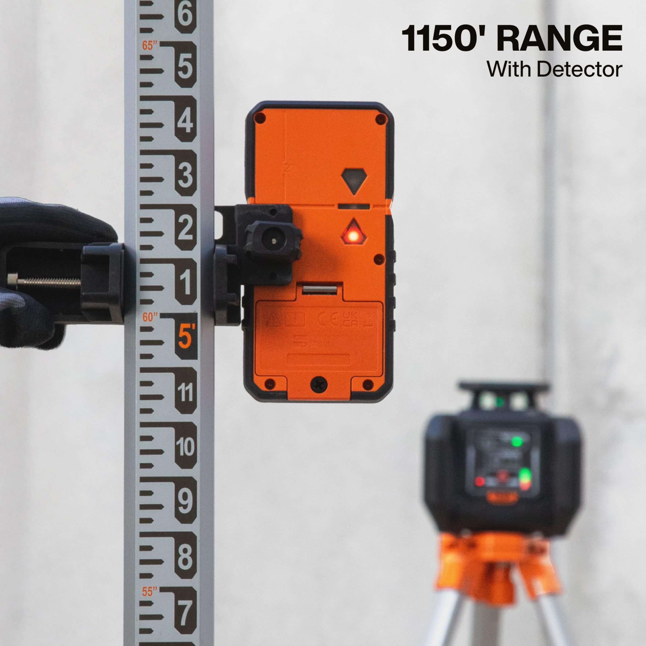 Green Self-Leveling Rotary Laser Level Kit with Tripod & Detector