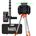 Green Self-Leveling Rotary Laser Level Kit with Tripod & Detector