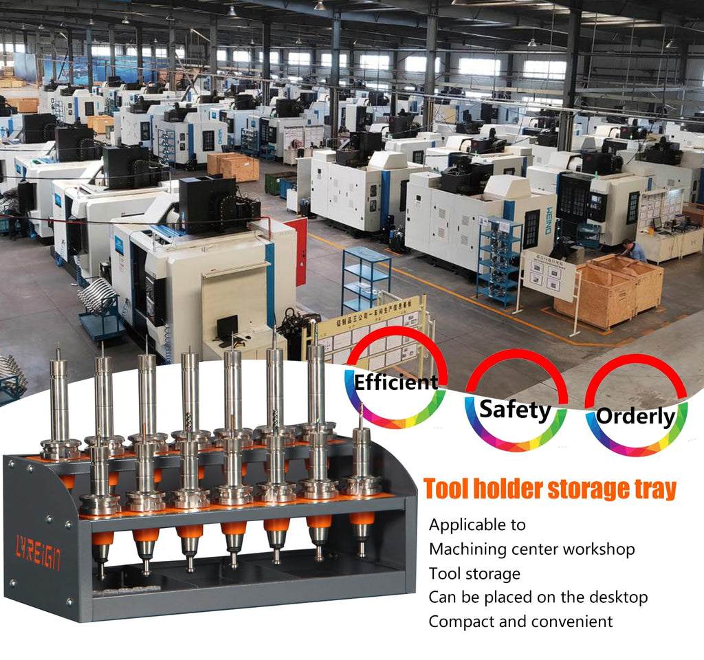Large-Capacity CNC Tool Holder Storage Cart