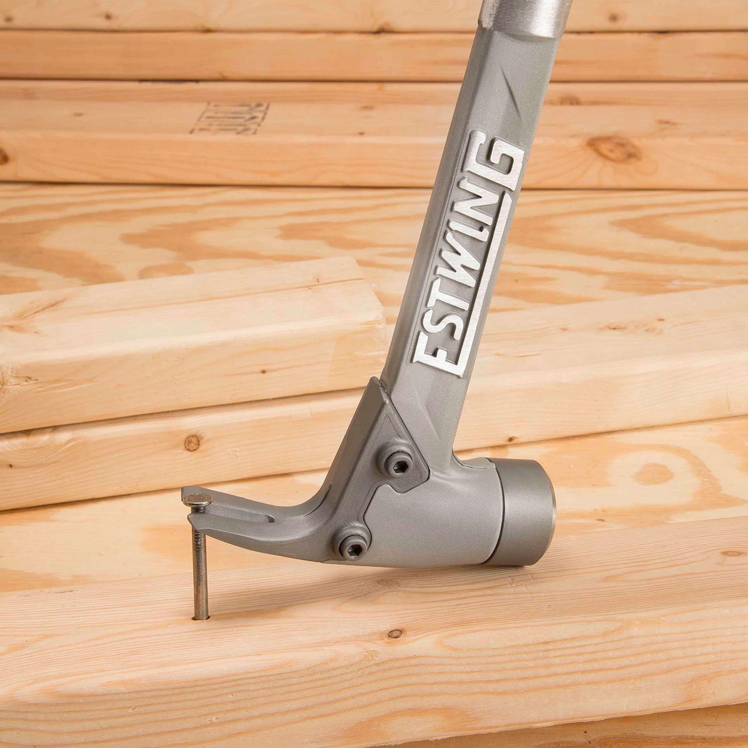 14 oz Aluminum Framing Hammer with Straight Rip Claw & Milled Face