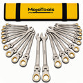 MoJoTools 3/4 inch Flex-Head Ratcheting Combination Wrench Set