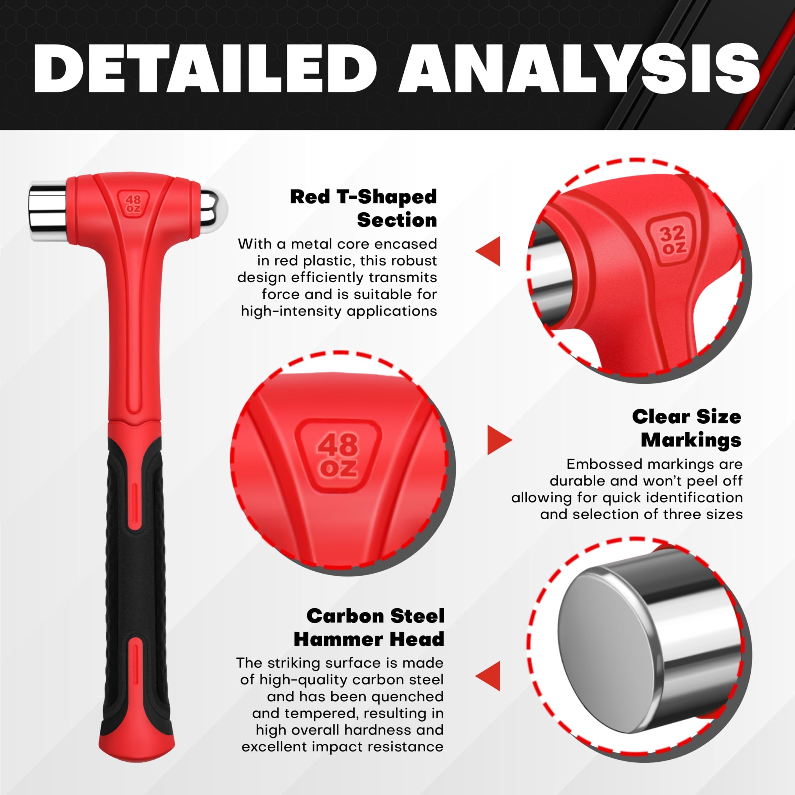 C&T Ball Peen Hammer Set