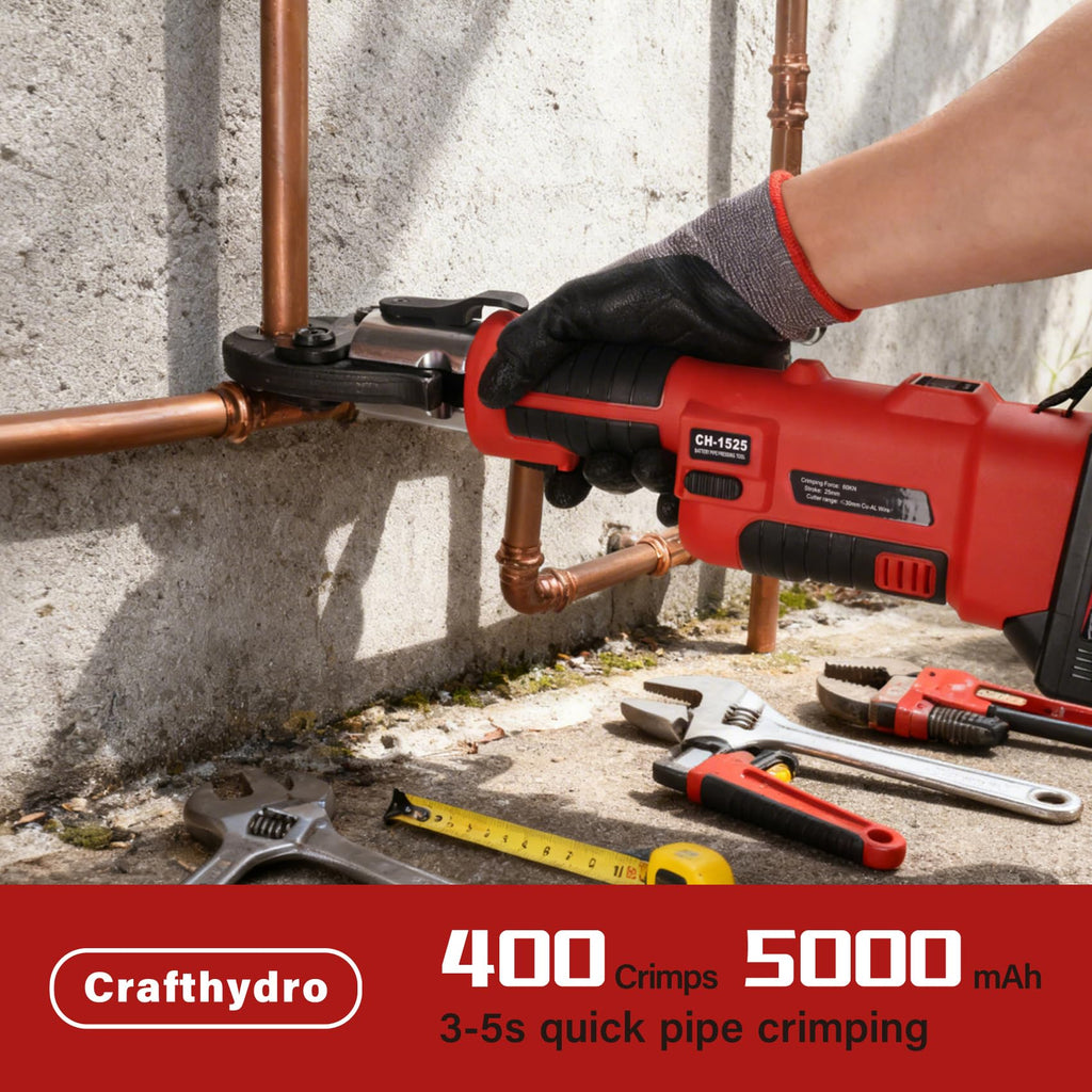 Pro Press Tool Hydraulic Electric Battery Coppper Pipe Crimping Tool