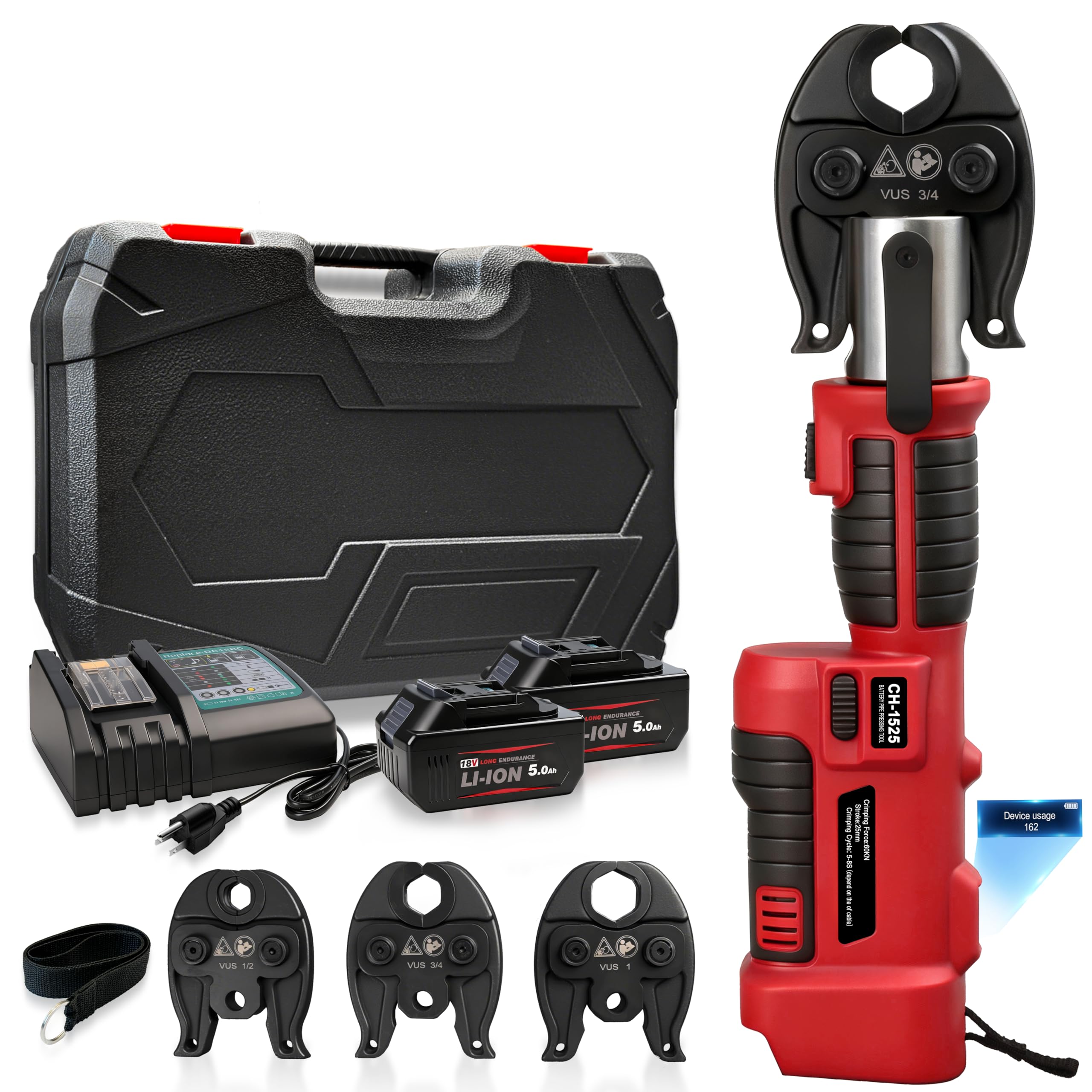 Pro Press Tool Hydraulic Electric Battery Coppper Pipe Crimping Tool