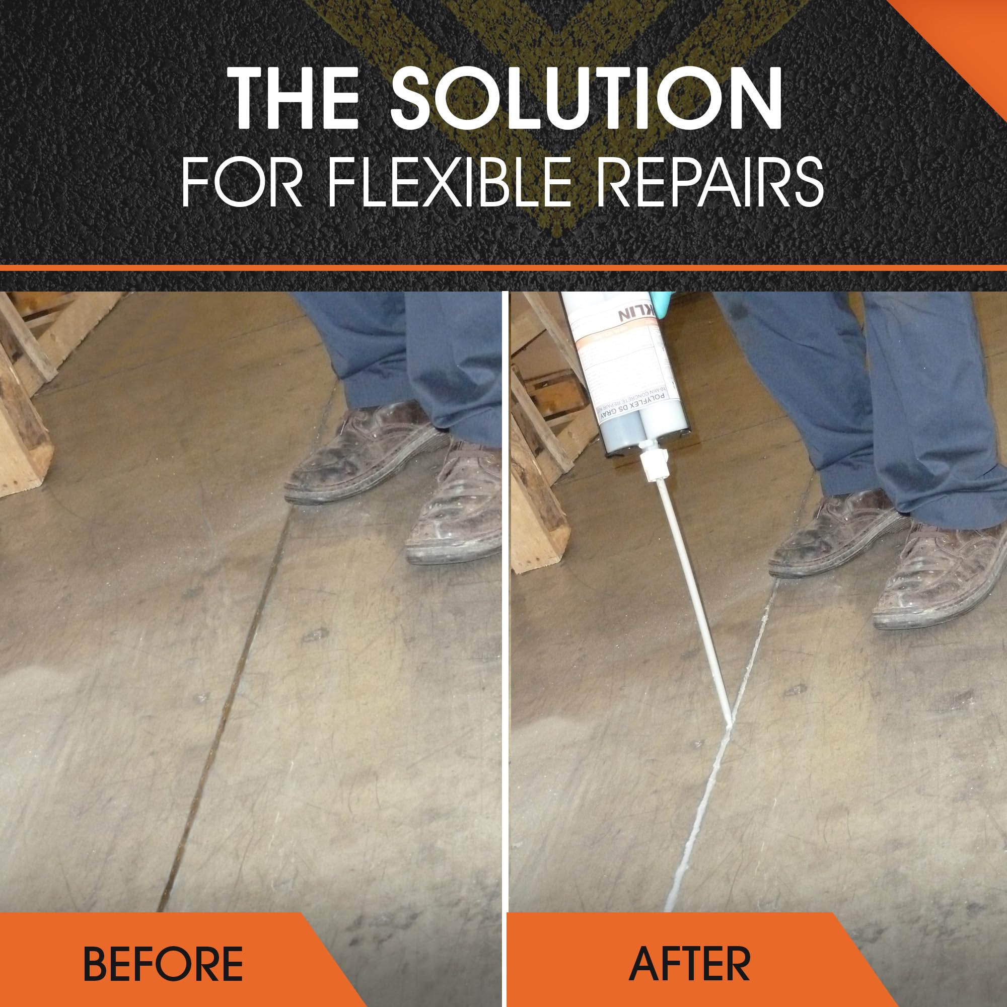21 oz Concrete & Asphalt Crack Repair Kit with Applicator Gun