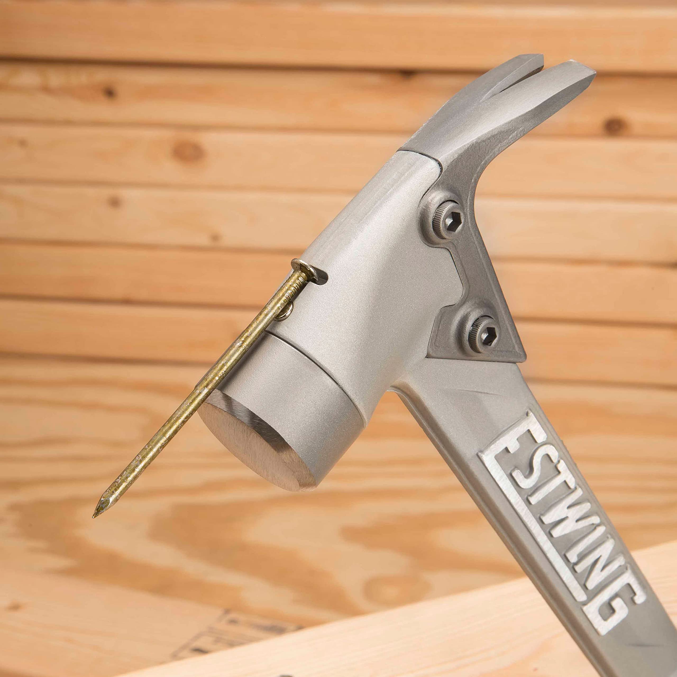 14 oz Aluminum Framing Hammer with Straight Rip Claw & Milled Face