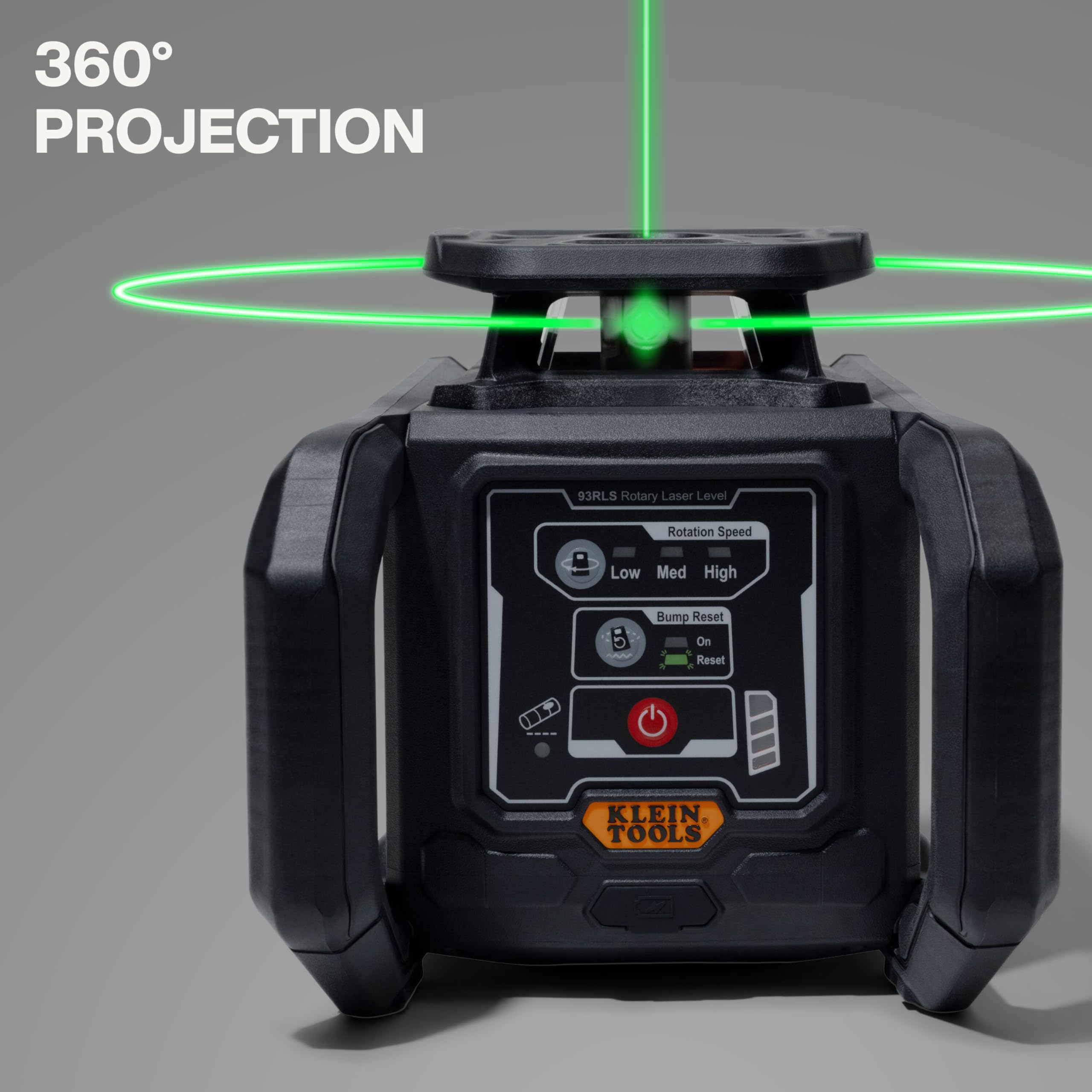 Green Self-Leveling Rotary Laser Level Kit with Tripod & Detector
