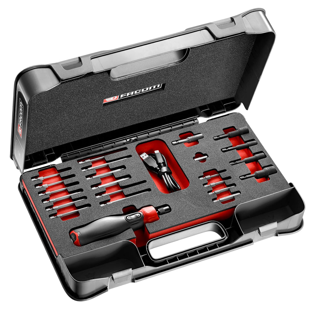 4V Power Assist Electric Screwdriver & 23-Piece Bit Set