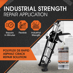 21 oz Concrete & Asphalt Crack Repair Kit with Applicator Gun